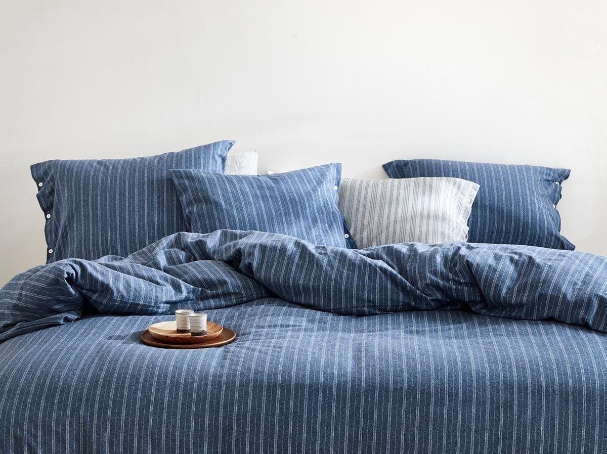 Yumeko Dekbedovertrek Velvet Flanel Denim